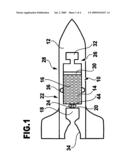 Drive device on the basis of a gel-type propellant and method for conveying propellant diagram and image