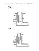 CONDUIT STRUCTURE FOR MOLTEN GLASS AND VACUUM DEGASSING APPARATUS USING THE CONDUIT STRUCTURE diagram and image