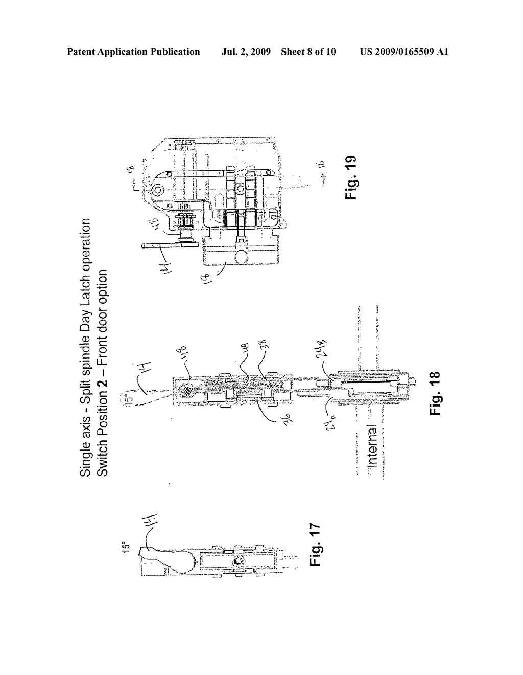 Multi Point Door Lock Assembly - diagram, schematic, and image 09