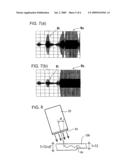 Ultrasonic Wave Propagating Method and Ultrasonic Propagating Device and Ultrasonic Testing Device Using This Method diagram and image