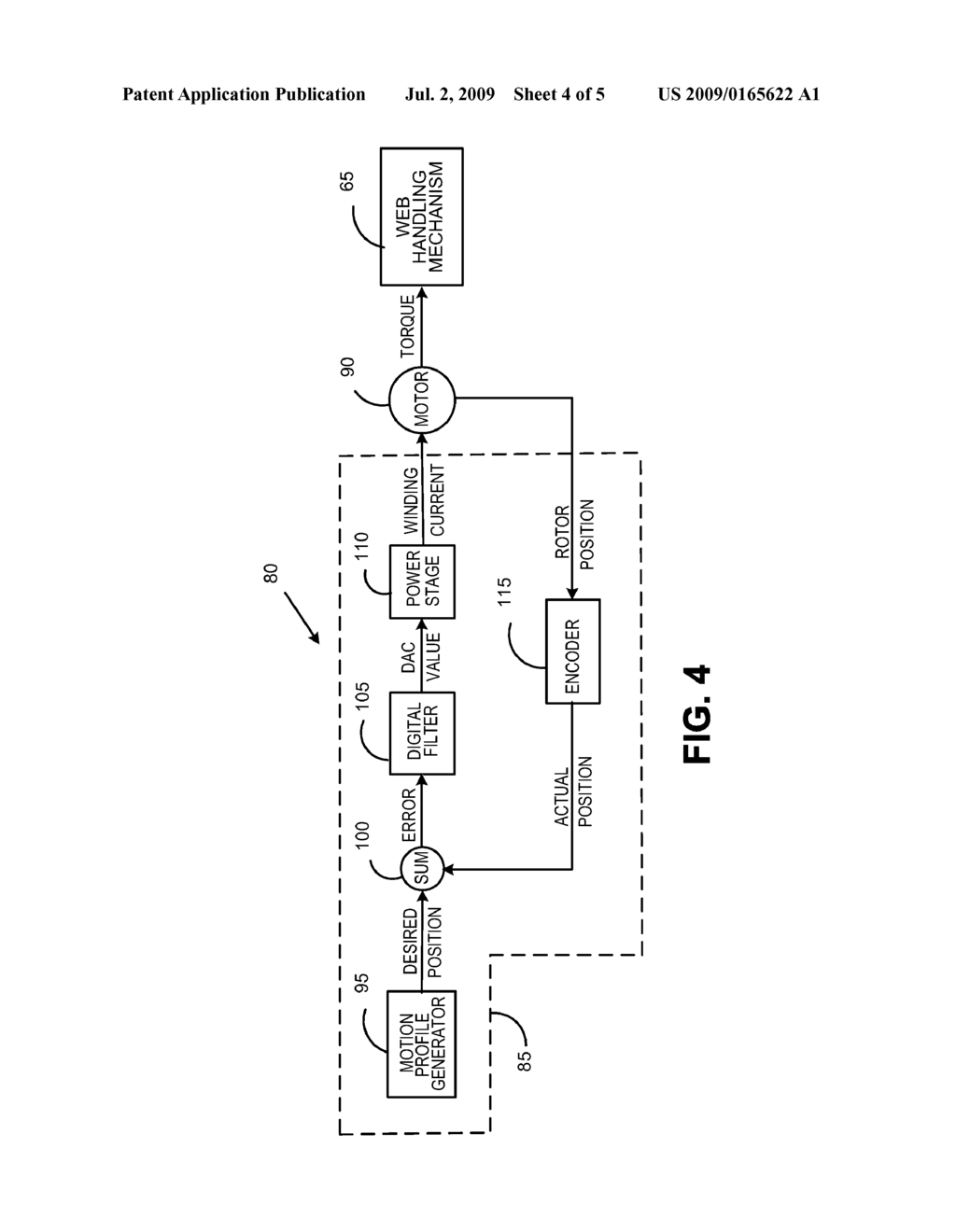 METHOD AND APPARATUS FOR MINIMIZING FORCES ON A WEB - diagram, schematic, and image 05