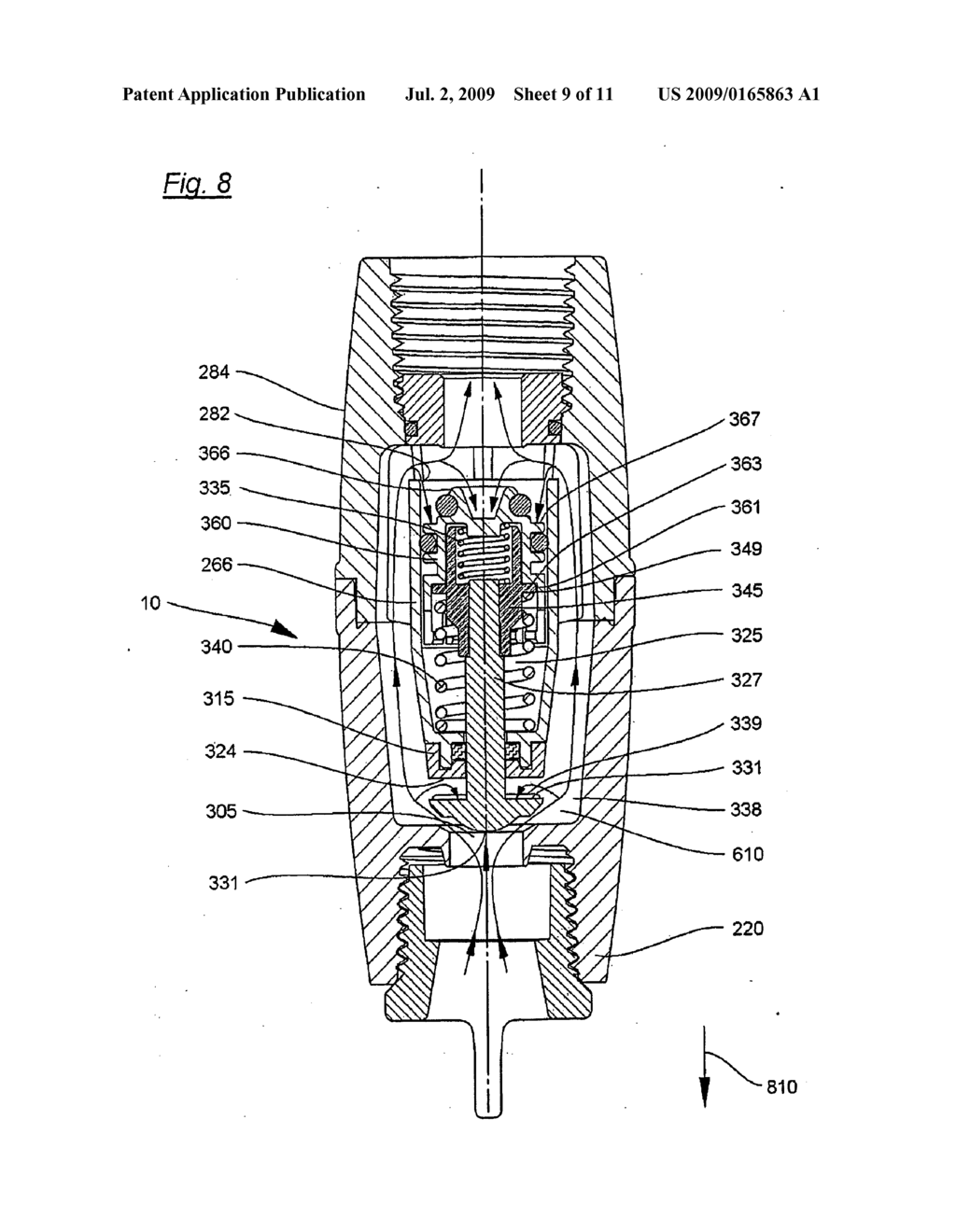 FLUID PRESSURE REGULATOR WITH NO-DRAIN VALVE - diagram, schematic, and image 10