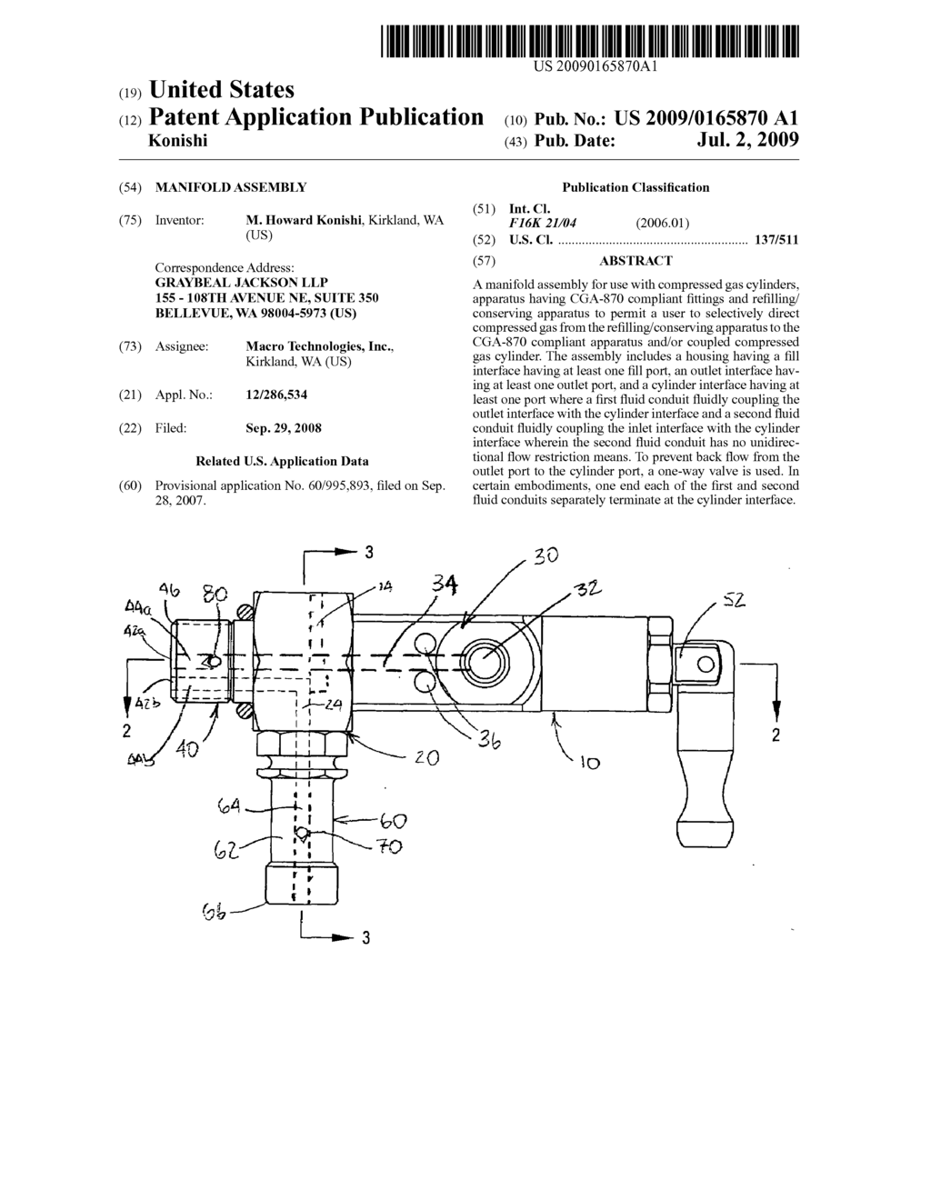 Manifold assembly - diagram, schematic, and image 01