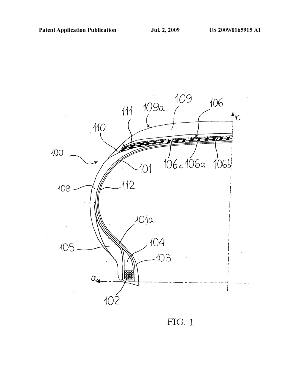 Tire and Crosslinkable Elastomeric Composition - diagram, schematic, and image 02