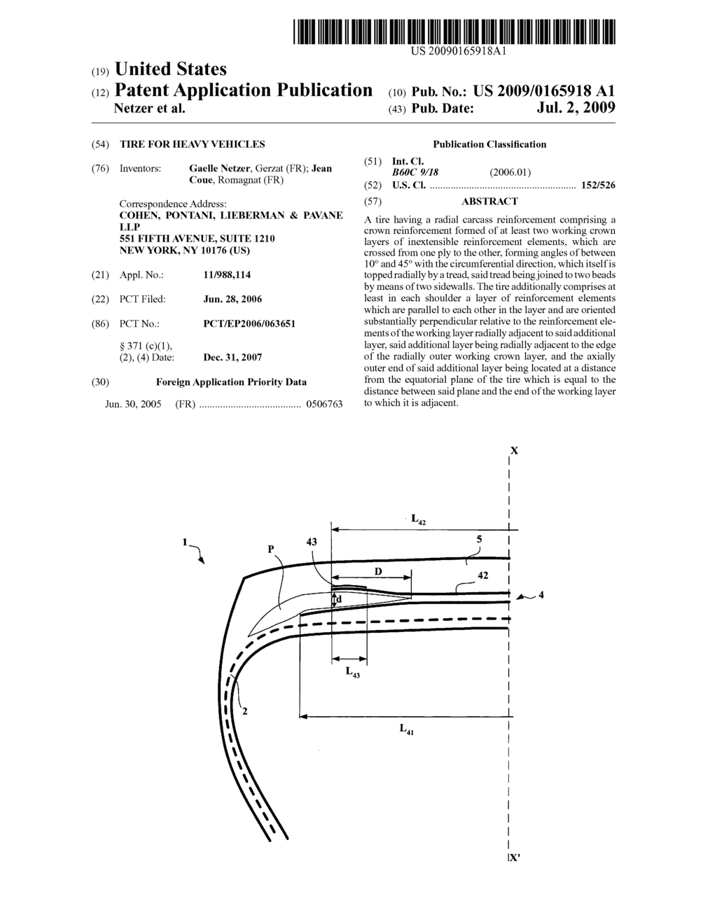 Tire For Heavy Vehicles - diagram, schematic, and image 01