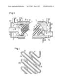 Apparatus for combined heat transfer and static mixing with a liquid diagram and image