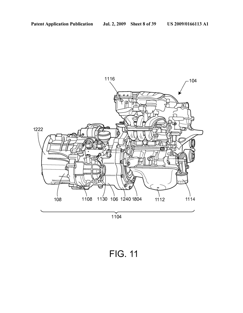 Hybrid Vehicle Having Engagable Clutch Assembly Coupled Between Engine And Traction Motor - diagram, schematic, and image 09