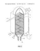 Porous honeycomb water treatment device diagram and image