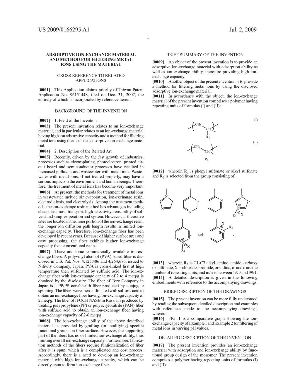 ADSORPTIVE ION-EXCHANGE MATERIAL AND METHOD FOR FILTERING METAL IONS USING THE MATERIAL - diagram, schematic, and image 03