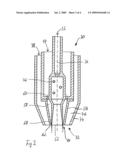 Atomizing Nozzle for Two Substances diagram and image