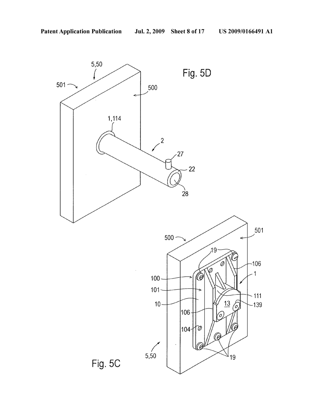 Hanging device for Displaying Merchandise - diagram, schematic, and image 09