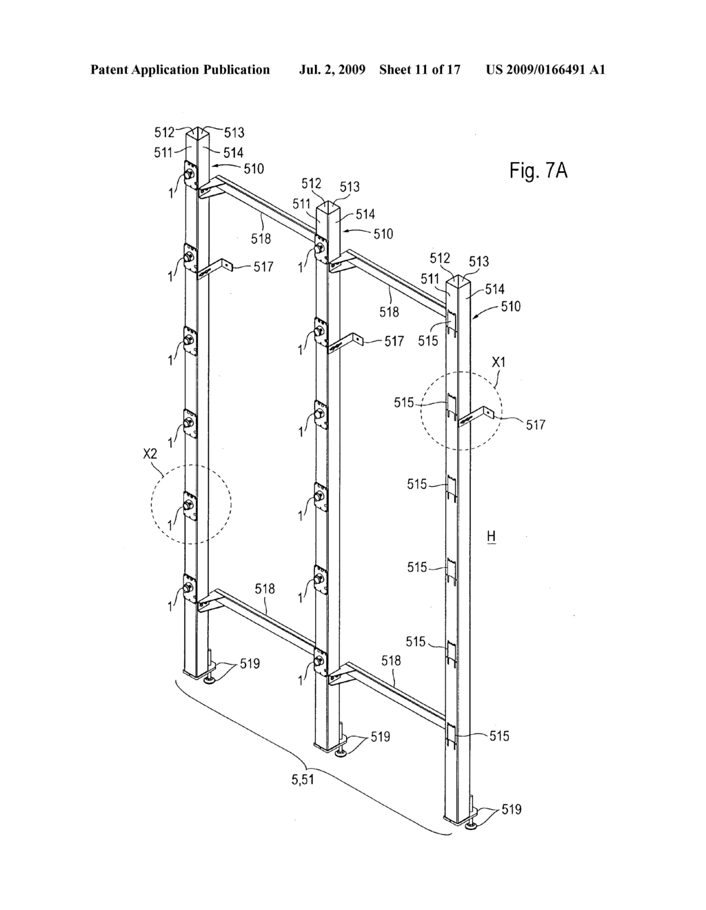 Hanging device for Displaying Merchandise - diagram, schematic, and image 12