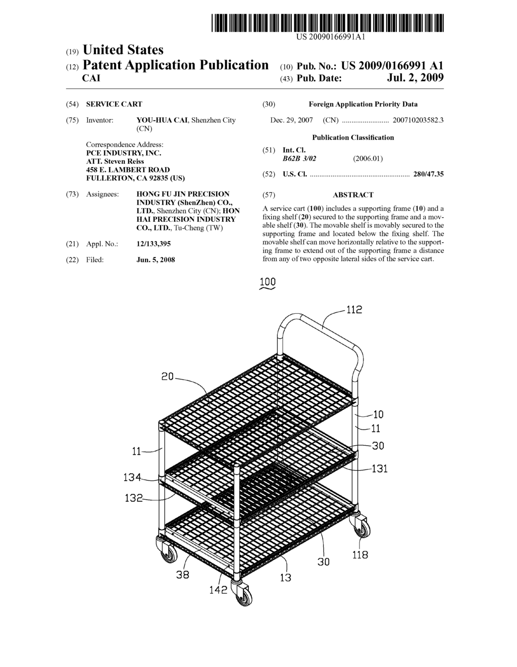 SERVICE CART - diagram, schematic, and image 01