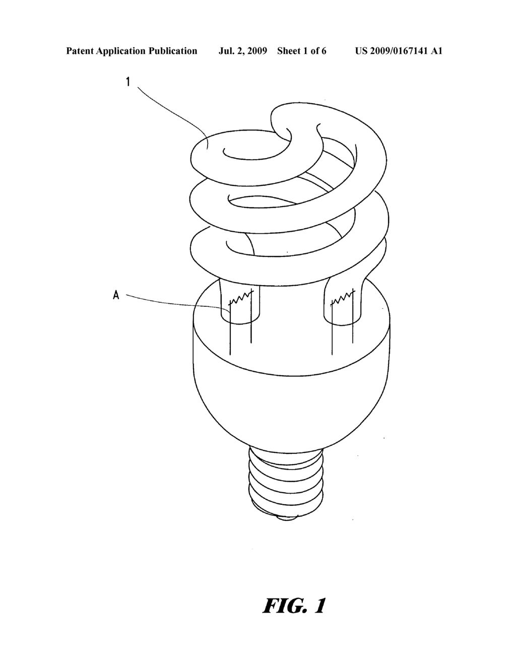 Sealing structure of screw lamp - diagram, schematic, and image 02