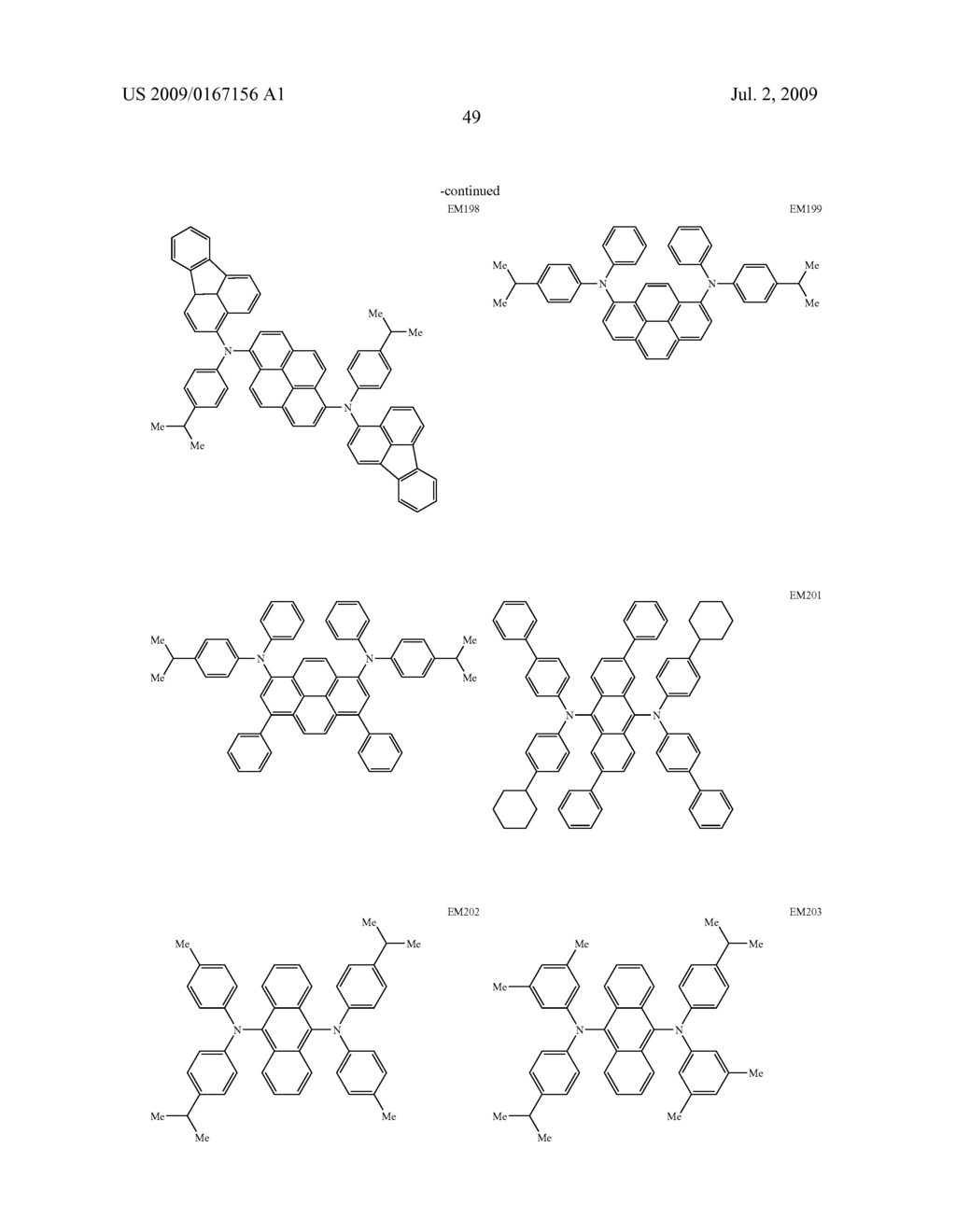 ORGANIC ELECTROLUMINESCENCE DEVICE - diagram, schematic, and image 50