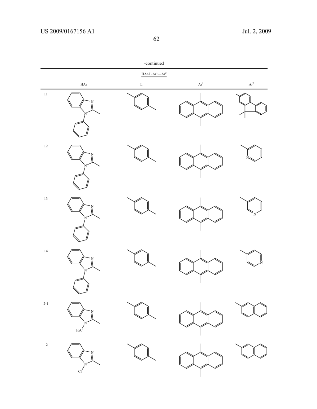 ORGANIC ELECTROLUMINESCENCE DEVICE - diagram, schematic, and image 63