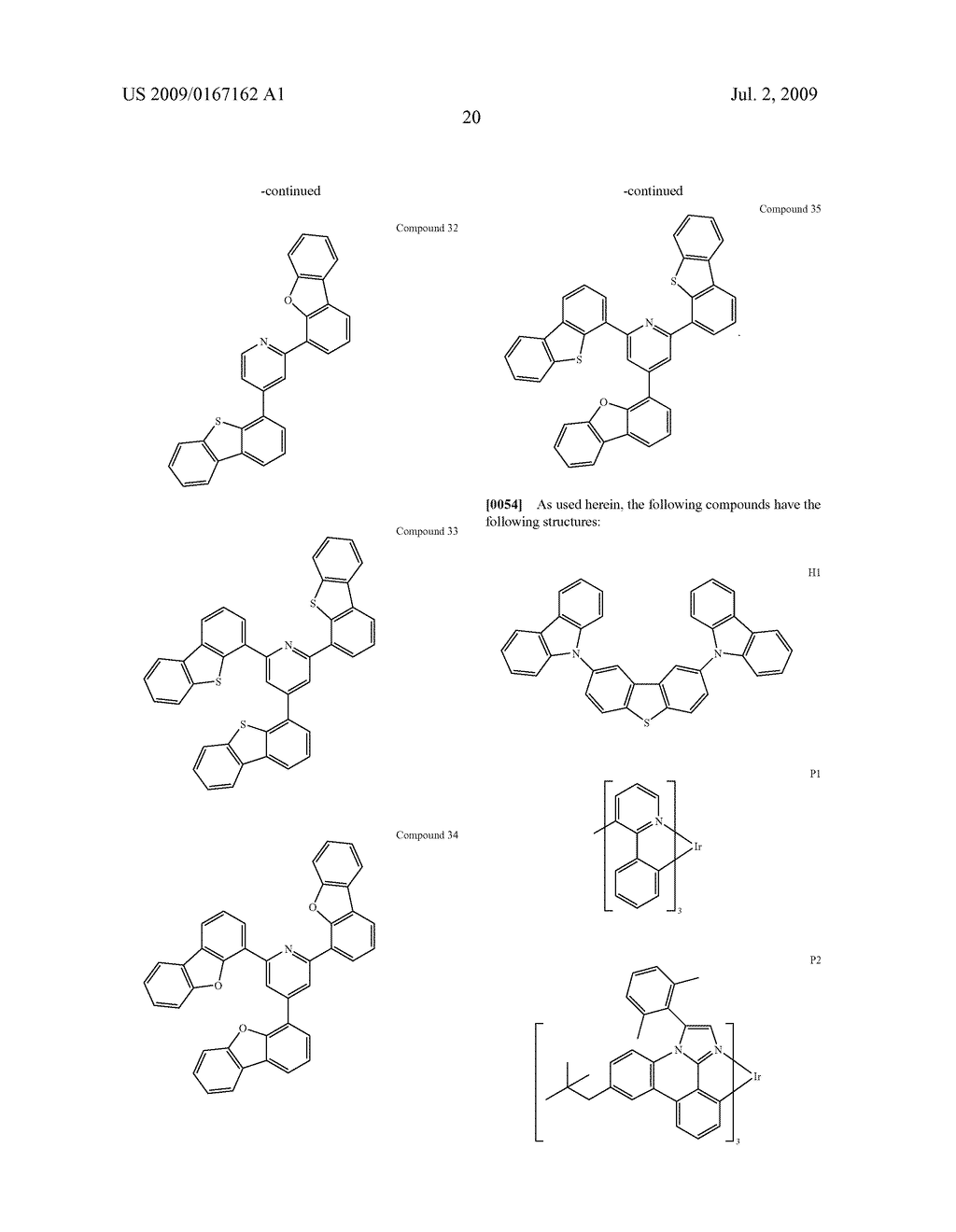 DIBENZOTHIOPHENE-CONTAINING MATERIALS IN PHOSPHORESCENT LIGHT EMITTING DIODES - diagram, schematic, and image 35