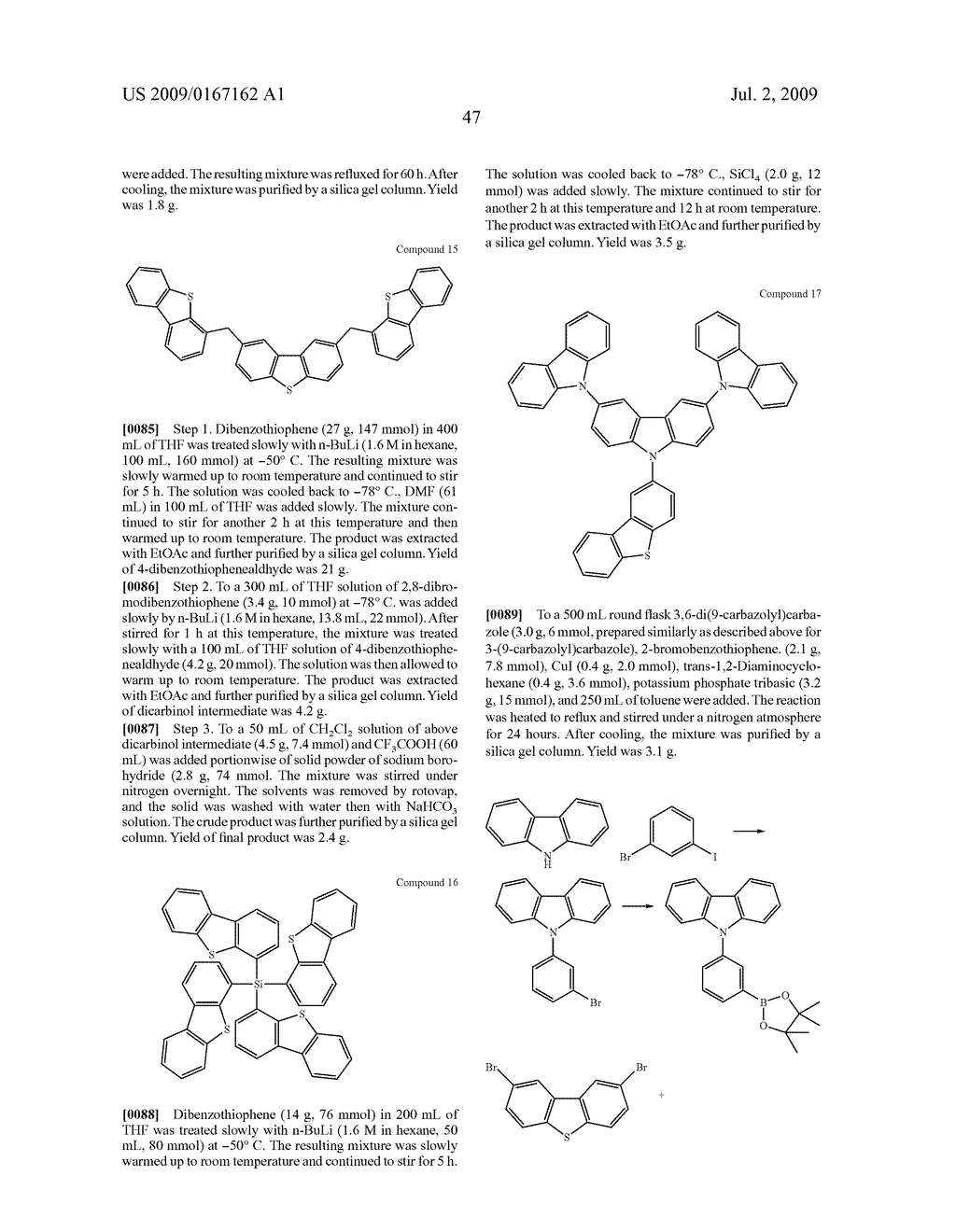 DIBENZOTHIOPHENE-CONTAINING MATERIALS IN PHOSPHORESCENT LIGHT EMITTING DIODES - diagram, schematic, and image 62