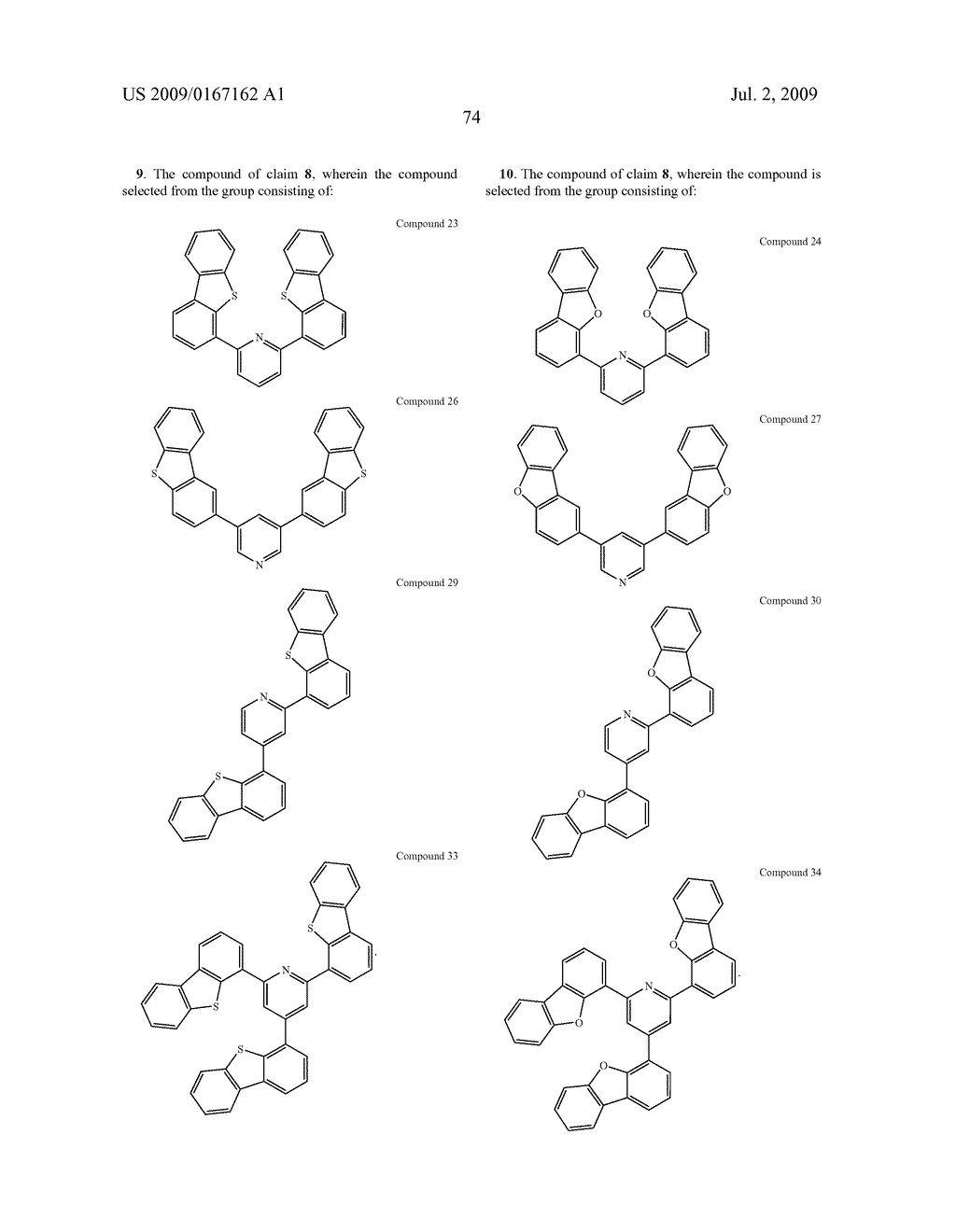 DIBENZOTHIOPHENE-CONTAINING MATERIALS IN PHOSPHORESCENT LIGHT EMITTING DIODES - diagram, schematic, and image 89