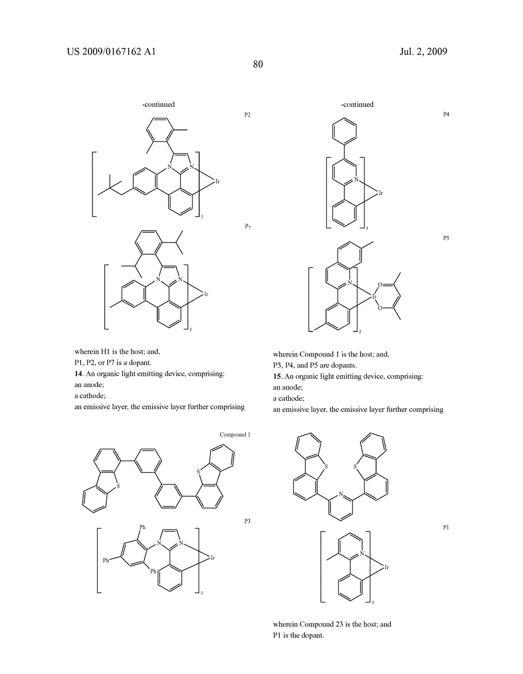 DIBENZOTHIOPHENE-CONTAINING MATERIALS IN PHOSPHORESCENT LIGHT EMITTING DIODES - diagram, schematic, and image 95