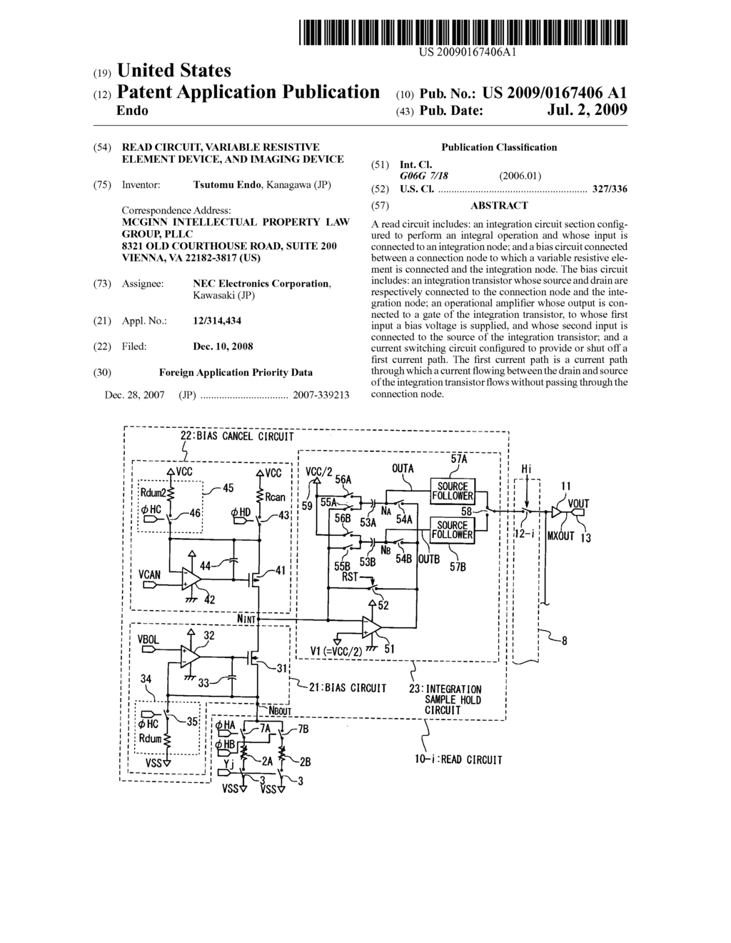 Read circuit, variable resistive element device, and imaging device - diagram, schematic, and image 01