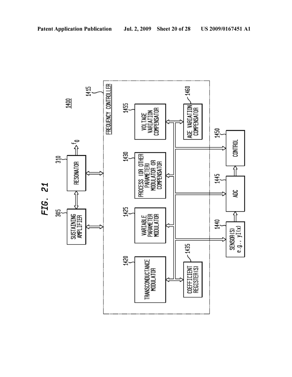 Frequency Controller for a Monolithic Clock Generator and Timing/Frequency Reference - diagram, schematic, and image 21