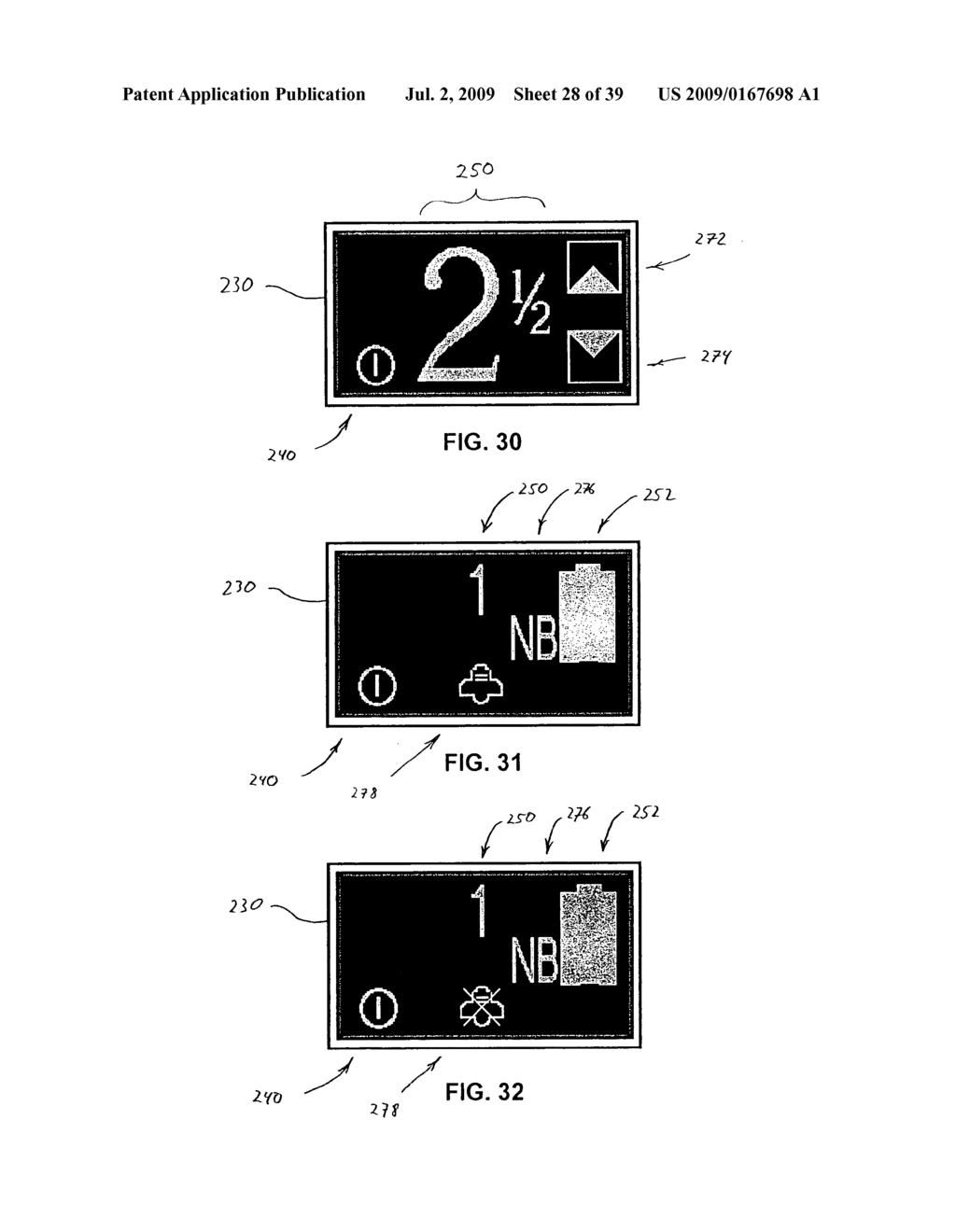 User interface for a portable oxygen concentrator - diagram, schematic, and image 29