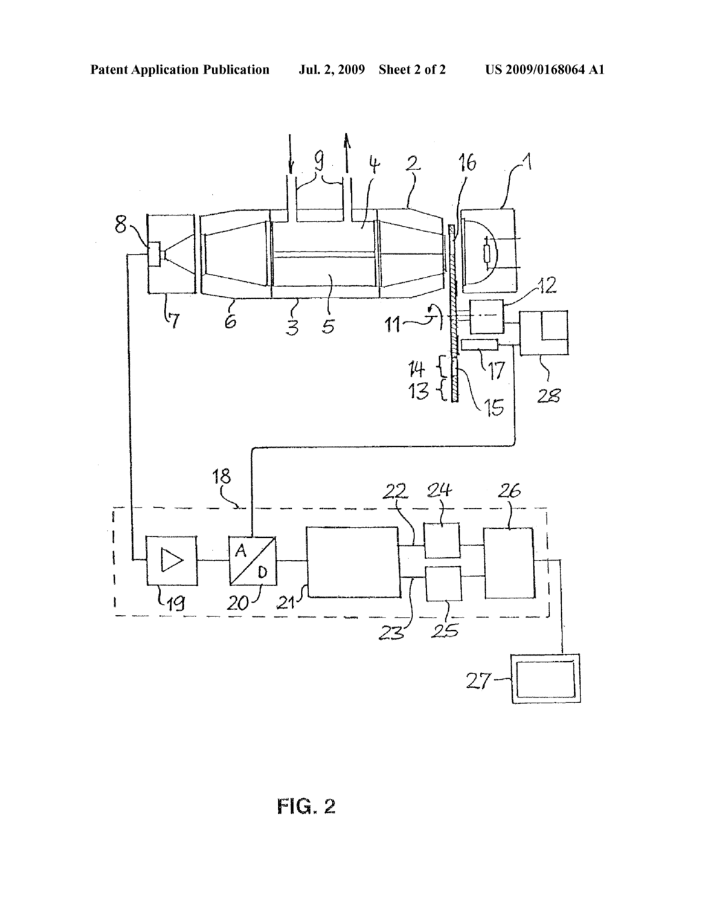 METHOD AND APPARATUS FOR MEASURING THE OPTICAL ABSORPTION OF SAMPLES - diagram, schematic, and image 03