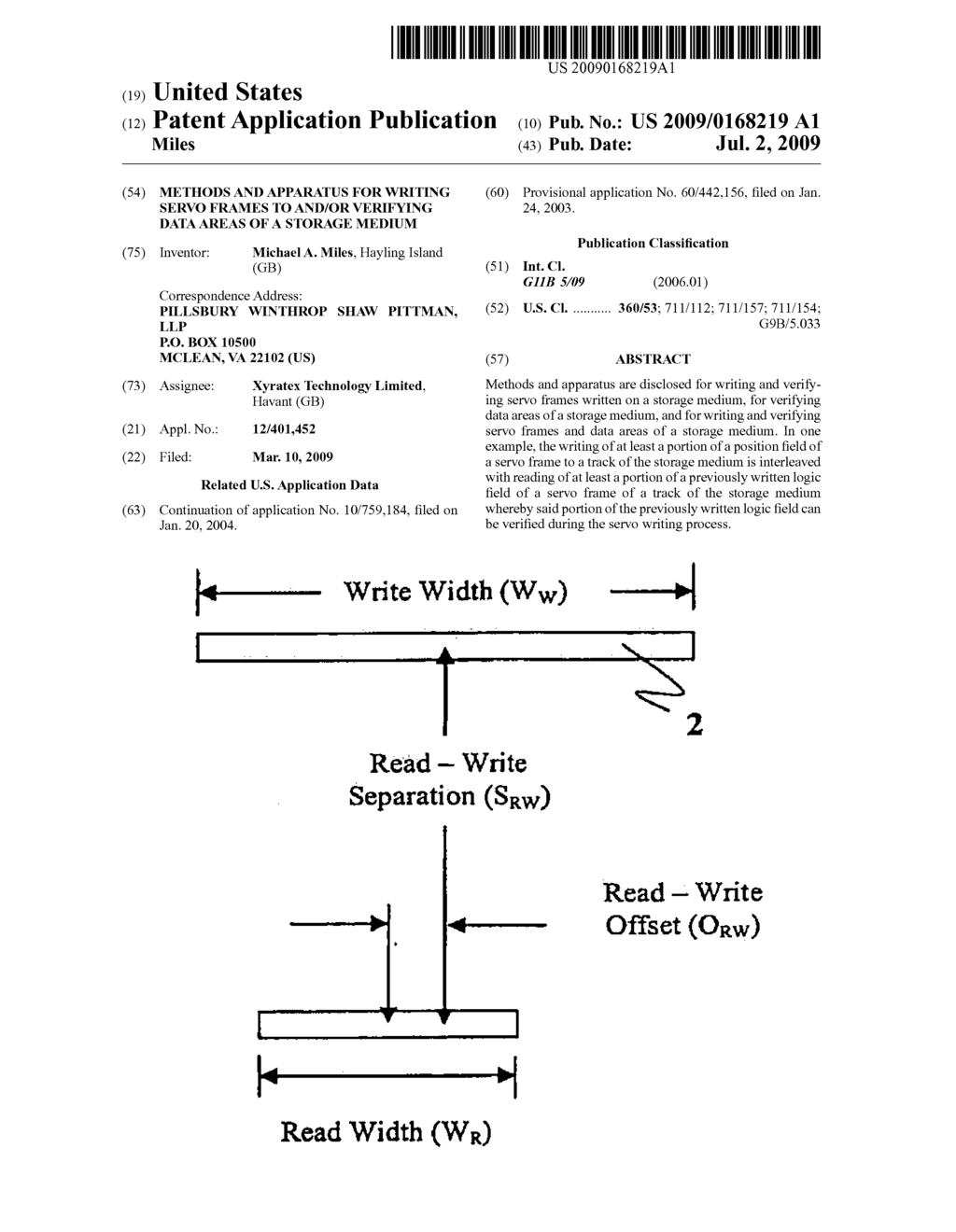 METHODS AND APPARATUS FOR WRITING SERVO FRAMES TO AND/OR VERIFYING DATA AREAS OF A STORAGE MEDIUM - diagram, schematic, and image 01