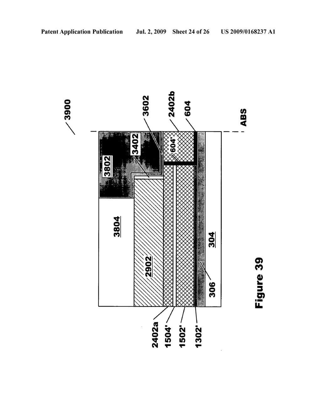 Perpendicular magnetic recording writer main pole having imbedded non-magnetic core and de-coupled pole tip - diagram, schematic, and image 25