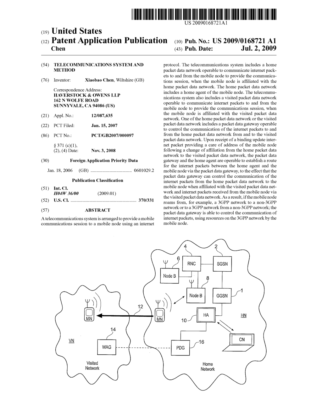 Telecommunications System and Method - diagram, schematic, and image 01