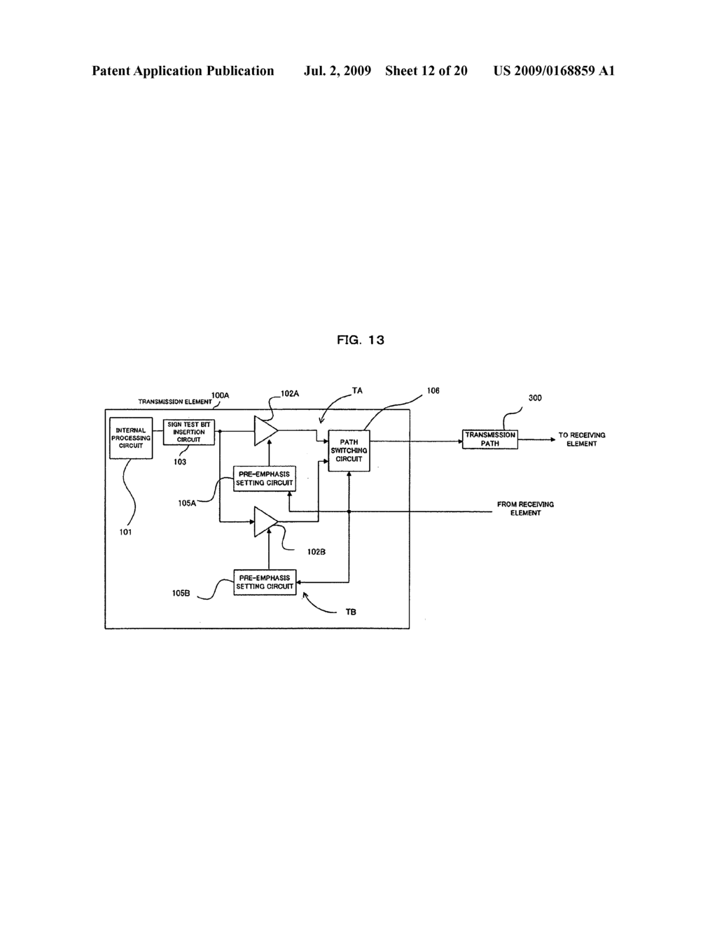 TRANSMISSION CHARACTERISTIC ADJUSTMENT DEVICE, CIRCUIT BOARD, AND TRANSMISSION CHARACTERISTIC ADJUSTMENT METHOD - diagram, schematic, and image 13