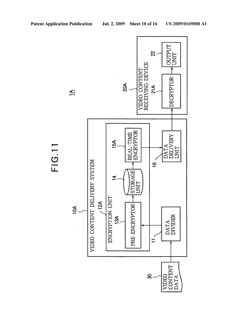 Encryption device and medium, decryption device and method, data delivery device, data receiving device, and data delivery system - diagram, schematic, and image 11