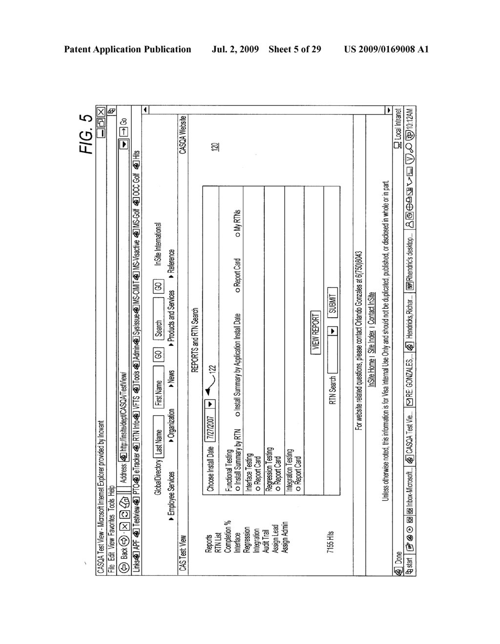 SYSTEM AND METHOD FOR TRACKING TESTING OF SOFTWARE MODIFICATION PROJECTS FROM A WIRELESS MOBILE DEVICE - diagram, schematic, and image 06