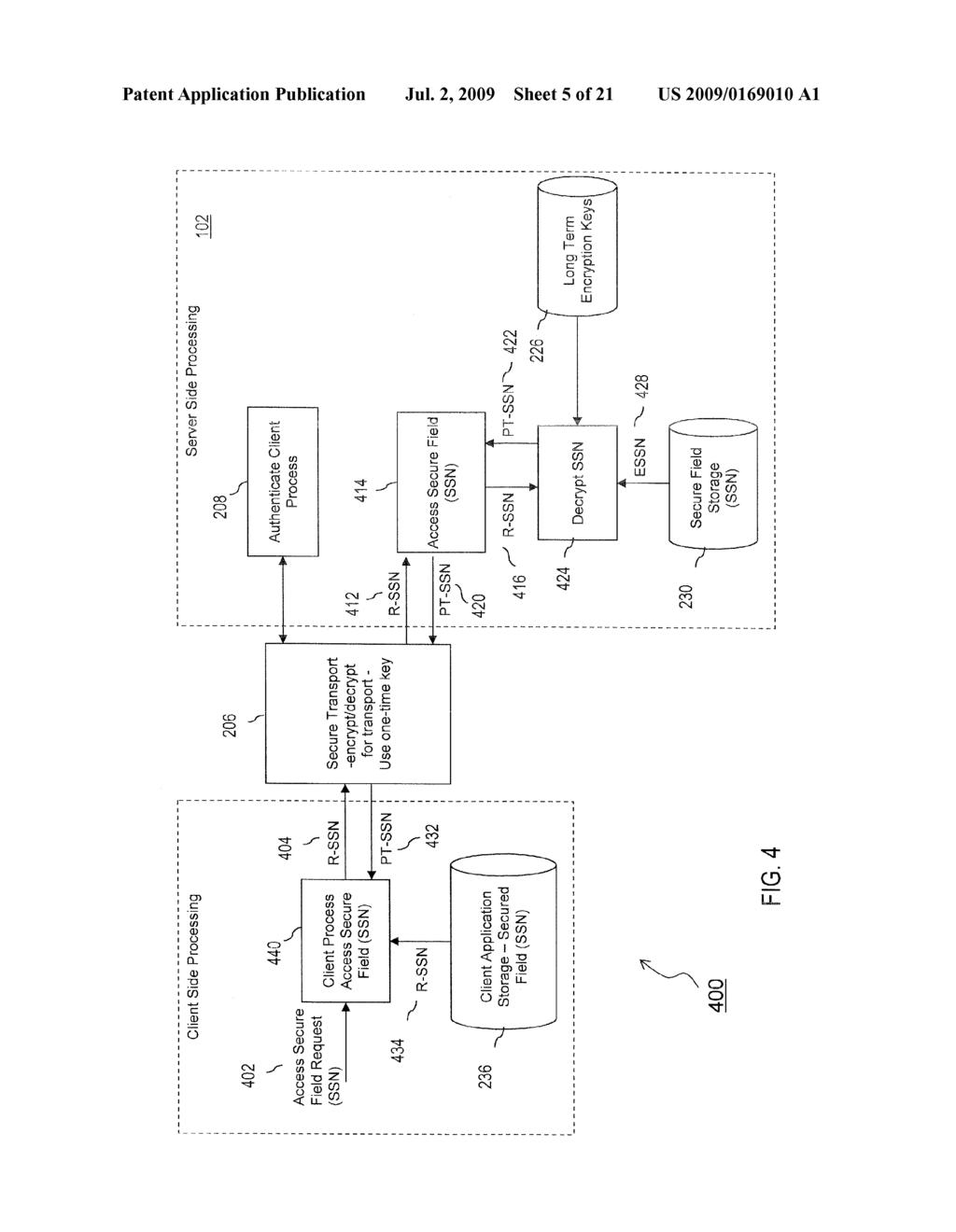 METHOD AND SYSTEM FOR PROVIDING DATA FIELD ENCRYPTION AND STORAGE - diagram, schematic, and image 06