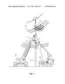 Method for replacing concrete utility pole without interrupting power supply by adopting pole clamp and pole crusher diagram and image