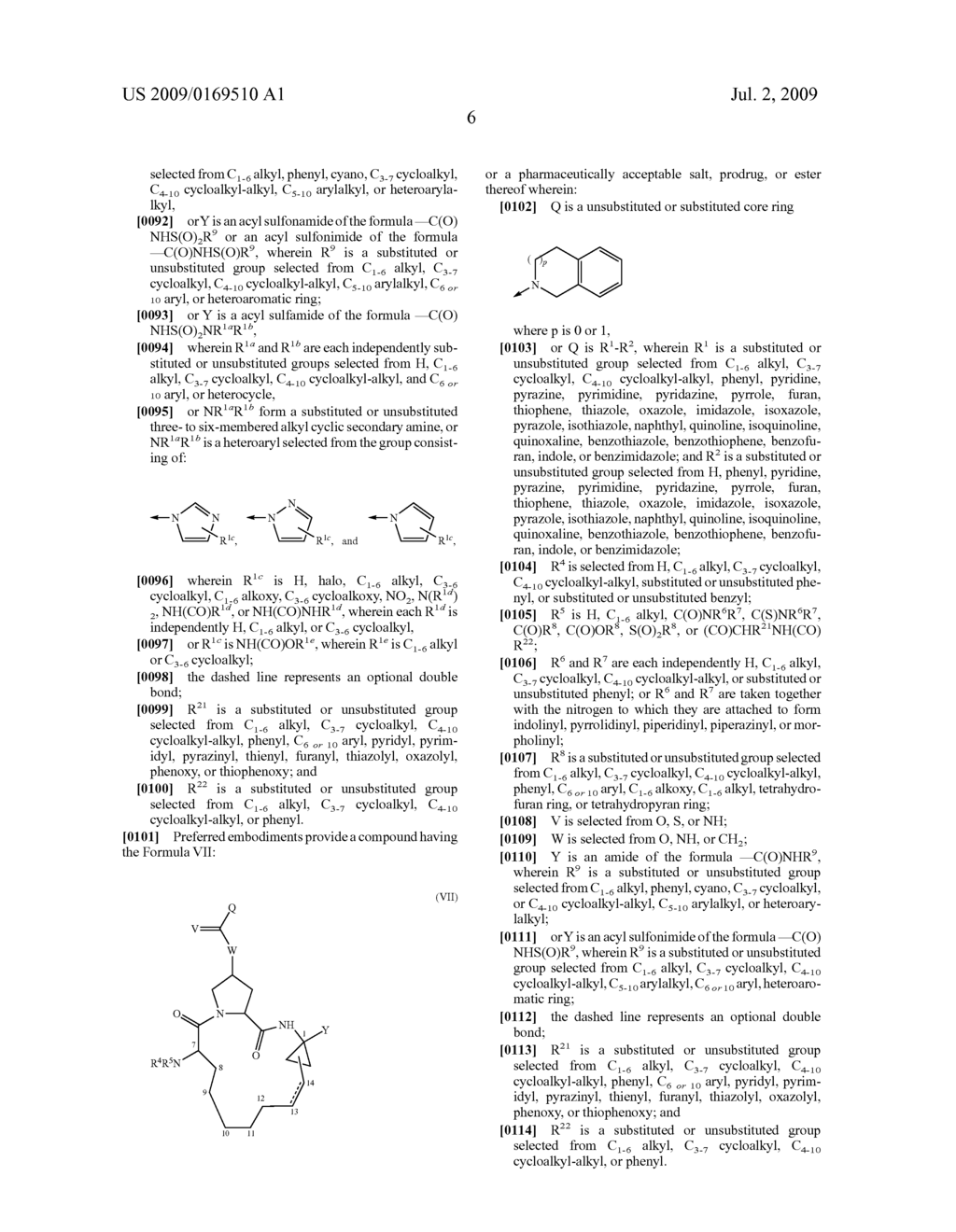 NOVEL MACROCYCLIC INHIBITORS OF HEPATITIS C VIRUS REPLICATION - diagram, schematic, and image 07