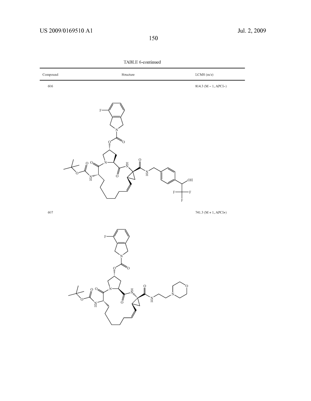 NOVEL MACROCYCLIC INHIBITORS OF HEPATITIS C VIRUS REPLICATION - diagram, schematic, and image 151