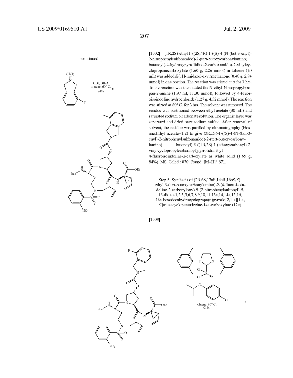 NOVEL MACROCYCLIC INHIBITORS OF HEPATITIS C VIRUS REPLICATION - diagram, schematic, and image 208