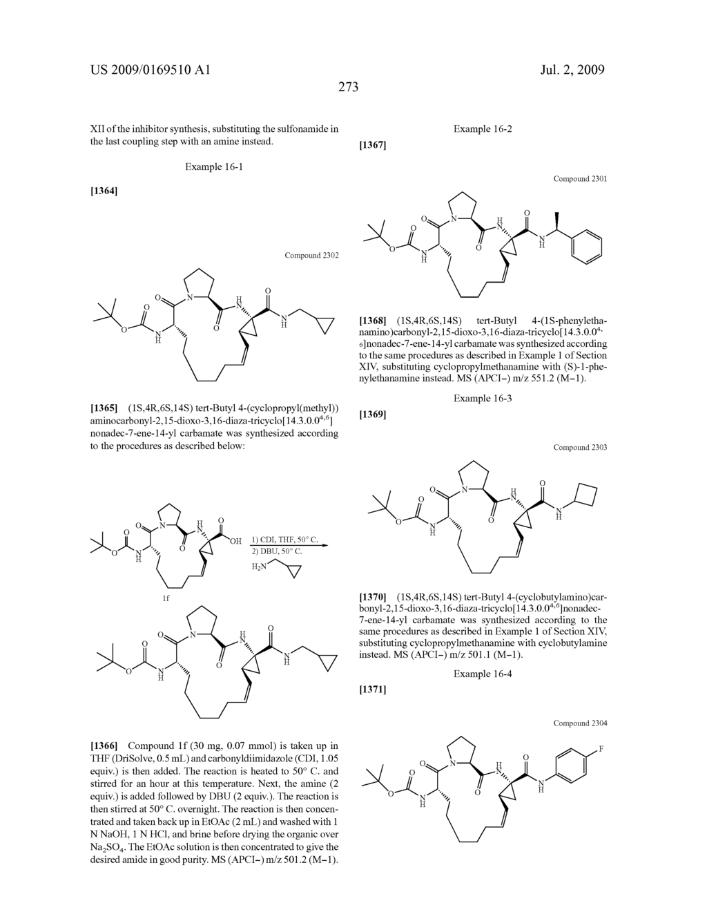 NOVEL MACROCYCLIC INHIBITORS OF HEPATITIS C VIRUS REPLICATION - diagram, schematic, and image 274