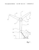 METHOD AND APPARATUS FOR TREATMENT OF A ROTOR BLADE ON A WINDMILL diagram and image