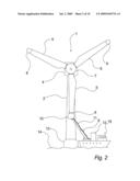 METHOD AND APPARATUS FOR TREATMENT OF A ROTOR BLADE ON A WINDMILL diagram and image