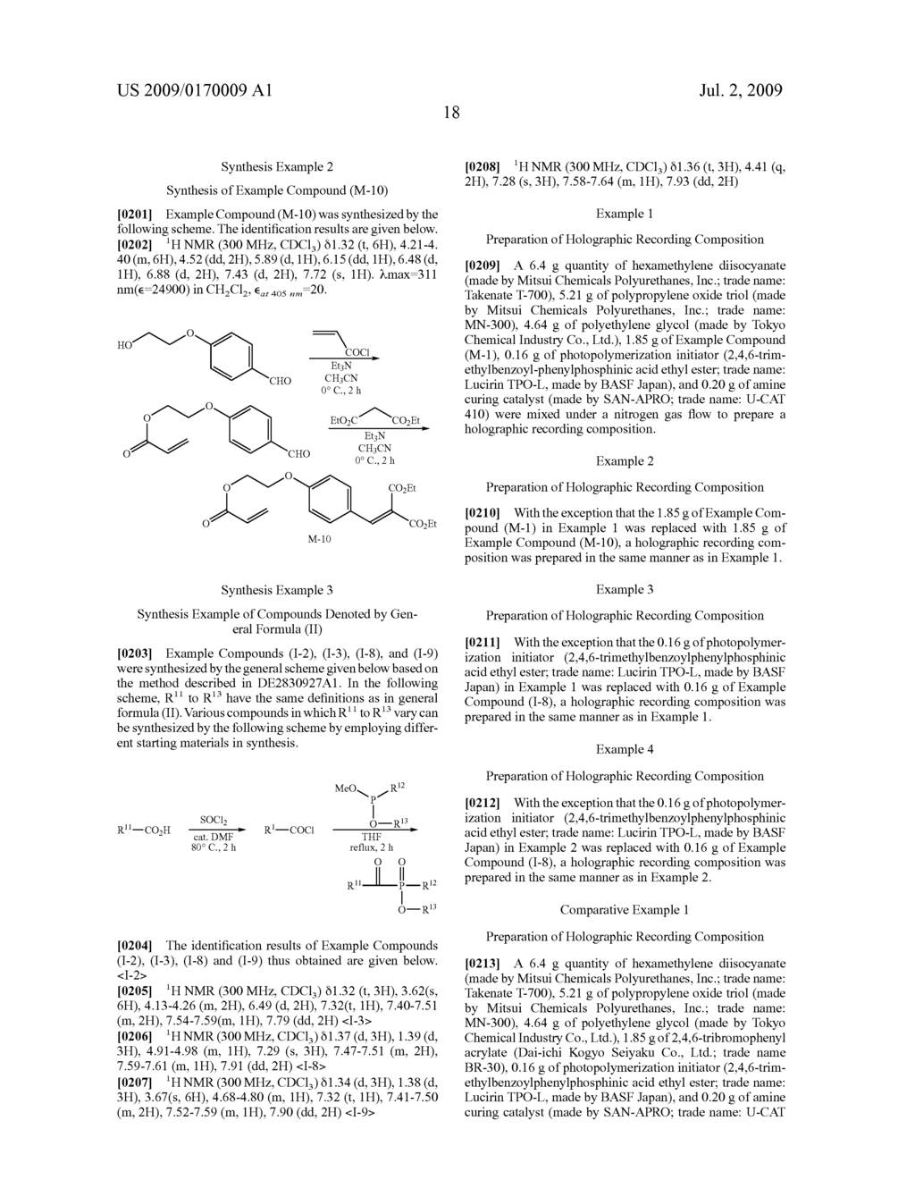 HOLOGRAPHIC RECORDING COMPOSITION AND HOLOGRAPHIC RECORDING MEDIUM - diagram, schematic, and image 24