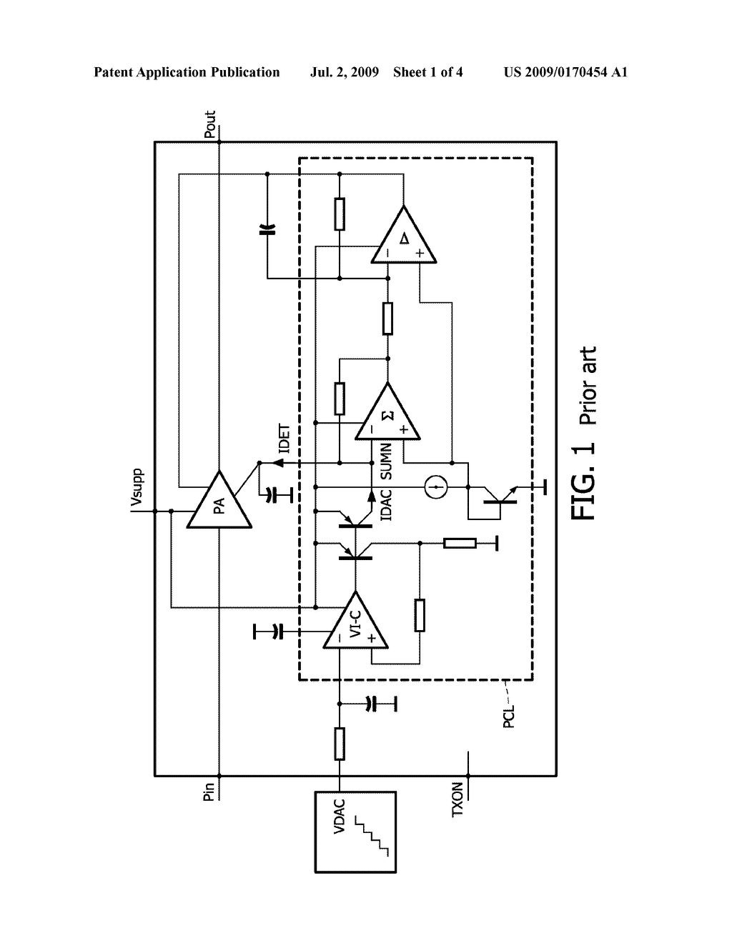 CURRENT LIMITING CIRCUIT FOR RF POWER AMPLIFIER - diagram, schematic, and image 02