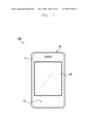 MOBILE TERMINAL HAVING REAR KEYPAD diagram and image