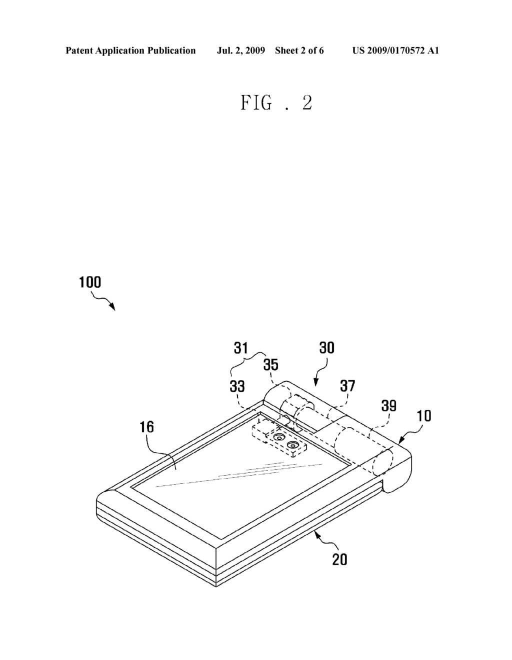 HINGE MODULE AND PORTABLE TERMINAL HAVING THE SAME - diagram, schematic, and image 03