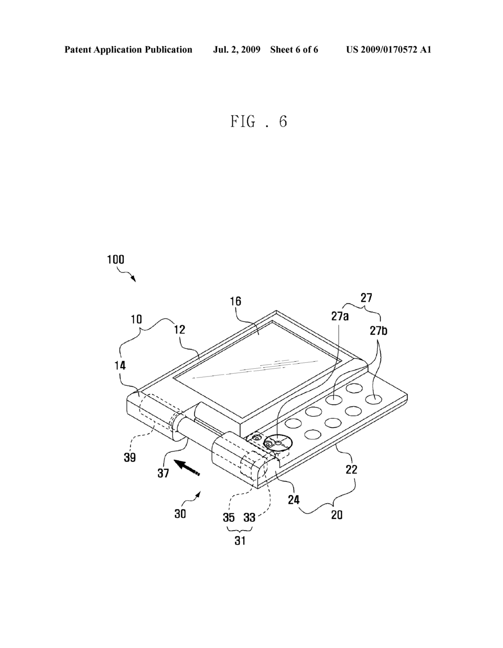 HINGE MODULE AND PORTABLE TERMINAL HAVING THE SAME - diagram, schematic, and image 07