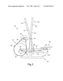 Elliptical walking exercise machine diagram and image