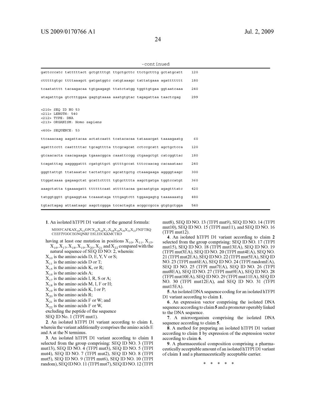 Chimeric Kunitz Domains and their Use - diagram, schematic, and image 39