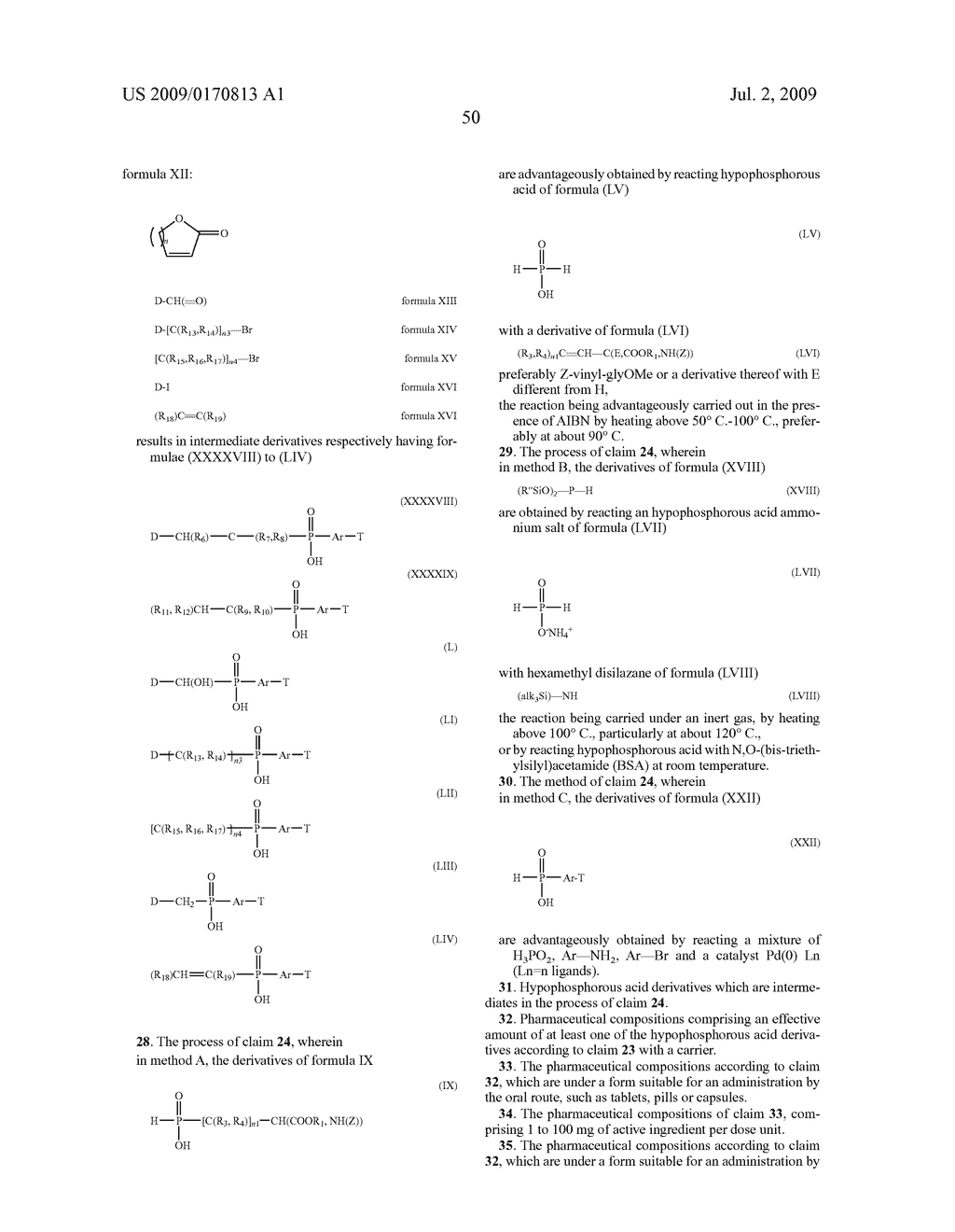 Hypophosphorous Acid Derivatives and their Therapeutical Applications - diagram, schematic, and image 54